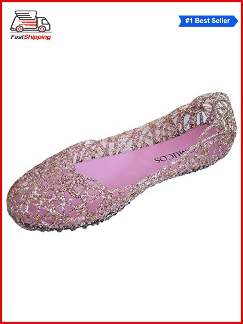 ✨ Women's Sandals Flat Jelly Shoes Slip On Hollow Out Loafers